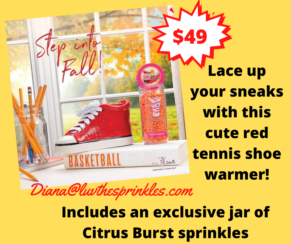 Pink Zebra Red Tennis Shoe Warmer Special is now available!