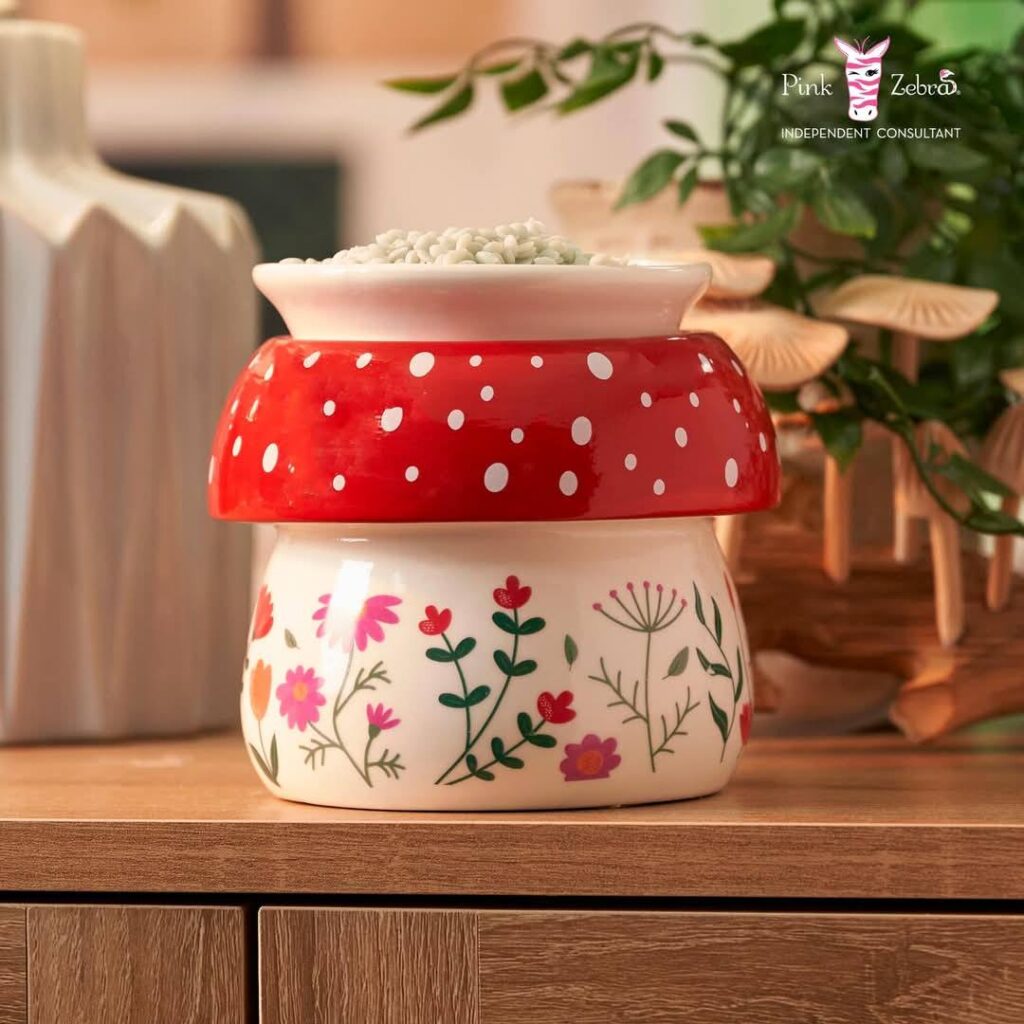 Spring Mushroom Floral Wax Warmer