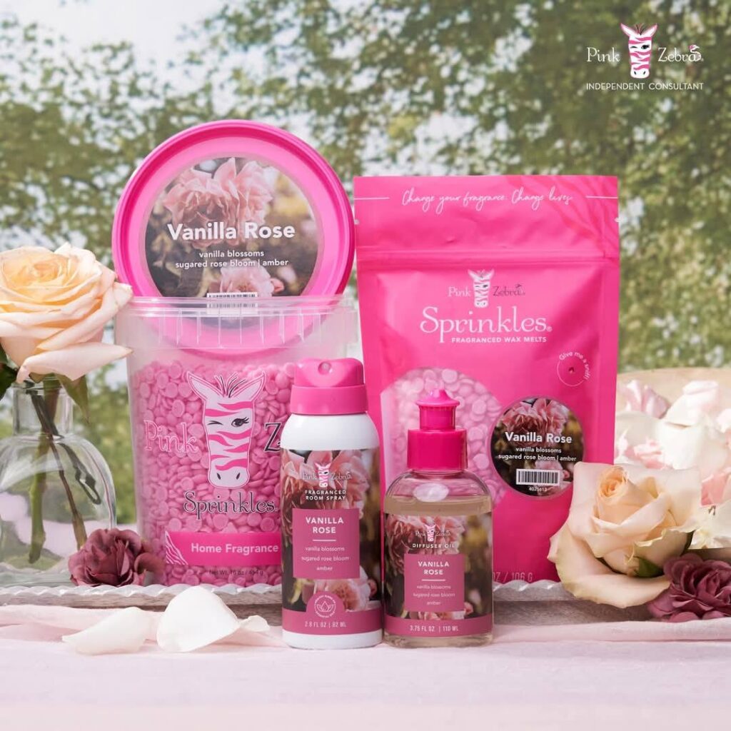 A timeless combination of sweet vanilla and romantic rose petals.